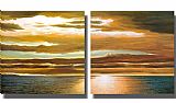 Landscape Canvas Paintings - Dan Werner Reflections on the Sea